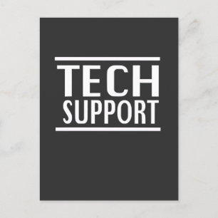 Tech Support Doge Government Trump Spaß Feiertagspostkarte