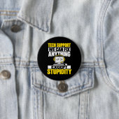 Tech-Support-Humor - Kann Dummheit nicht beheben Button (Beispiel)