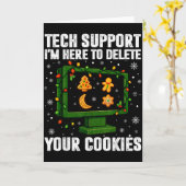 Tech-Support Löschen Sie Ihre Cookies Männer Hässl Karte (Gelbe Blume)