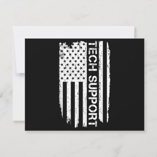 Tech Support Shirt, American Flag Shirts for Men, (Vorderseite)