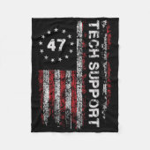 Tech-Support-US-Flagge-Weißes-Haus-Tech-Support-D. Fleecedecke (Vorderseite)