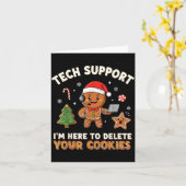 Tech Suprt Christmas Cookies Women Men Funny Chris Karte (Gelbe Blume)