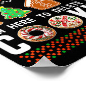Tech Suprt Delete Cookies Funny Design Christmas P Poster (Ecke)