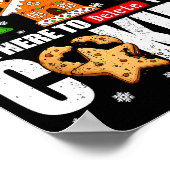 Tech Suprt Delete Your Cookies Men Ugly Christmas  Poster (Ecke)