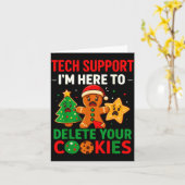 Tech Suprt Here To Delete Cookies Christmas Men Wo Karte (Gelbe Blume)