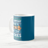 Tech Suprt I'm Here To Delete Your Cookies Ugly Ch Kaffeetasse (Vorderseite Links)