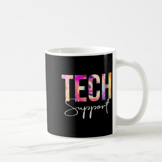 Tech Suprt Tie Dye Back To School Women Appreciati Kaffeetasse (Rechts)
