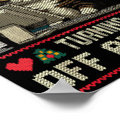 Tech Suprts Cat Engineer Computer Ugly Christmas S Poster (Ecke)