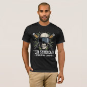 Tech Syndicate Trainingslager Schädel Cyberpunk VR T-Shirt (Vorne ganz)