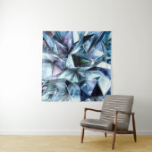 Tech tech triangle crystal background. wandteppich (Beispiel)
