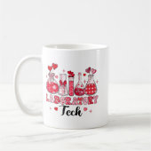 Tech Test Tube Leopard Herz Valentinstag Kaffeetasse (Links)