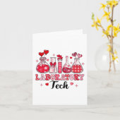 Tech Test Tube Leopard Herz Valentinstag Karte (Gelbe Blume)