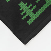 Tech The Halls Ugly Computer Geek Festive Christma Fleecedecke (Ecke)