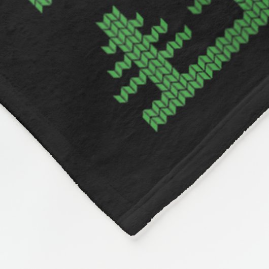 Tech The Halls Ugly Computer Geek Festive Christma Fleecedecke (Ecke)