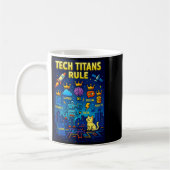 Tech Titans Rule Funny Big Technology Satire Wer G Kaffeetasse (Links)