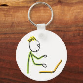 Tech-Typ Stickman Schlüsselanhänger (Rückseite)