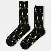 Tech-Typ Stickman Socken (Linkes Detail)