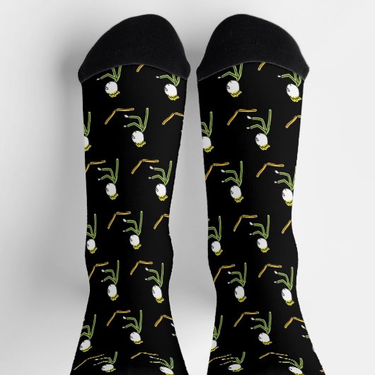 Tech-Typ Stickman Socken (Oben)