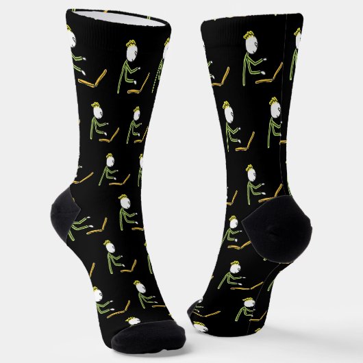Tech-Typ Stickman Socken (Gewinkelt)