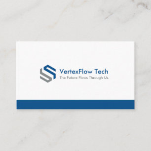 Tech-Unternehmen Minimalistisch Elegant Weiß Fett  Visitenkarte