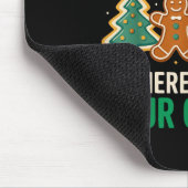 Tech unterstützt Weihnachtskekse Frauen Funny Chri Mousepad (Ecke)