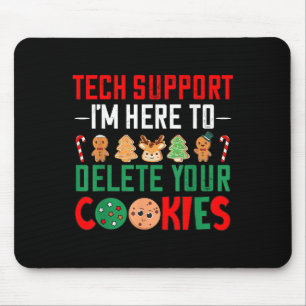 Tech unterstützt Weihnachtskekse Frauen Weihnachts Mousepad