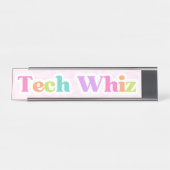 Tech Whiz Desk Plate Schreibtischnamensplakette (Vorderseite )