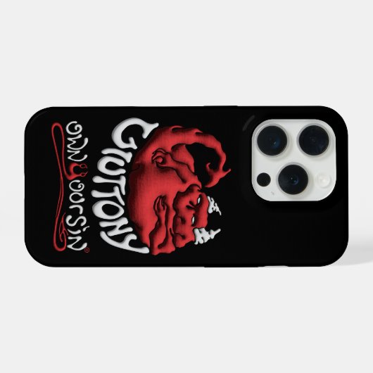 Tech Your Sin Gluttony iPhone Hülle (Rückseite (Horizontal))