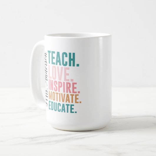 Techer Inspirational Gift Tasse (Vorderseite Links)