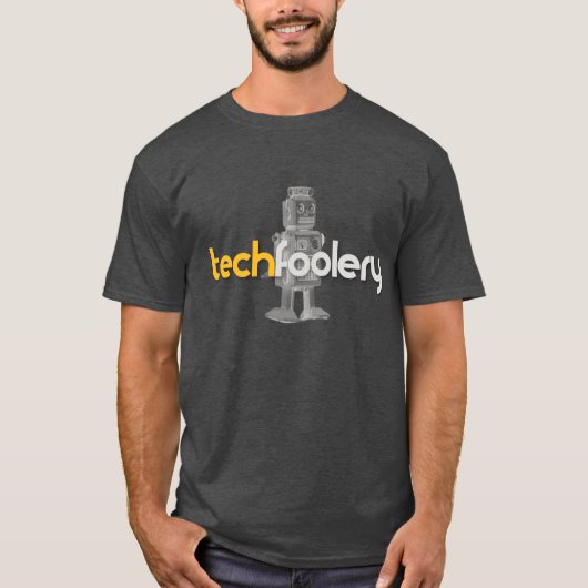 Techfoolery Roboter-Logo - Männer T-Shirt (Vorderseite)