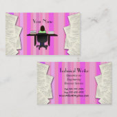 Techical Verfasser-Visitenkarte Visitenkarte (Vorne/Hinten)