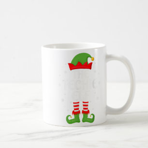 Techie Elf Xmas Familie Matching Elf Squad Christm Kaffeetasse