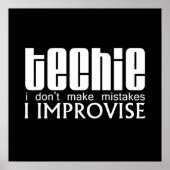Techie Improvise Poster (Vorne)