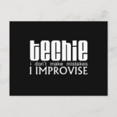 Techie Improvise Postkarte (Vorderseite)