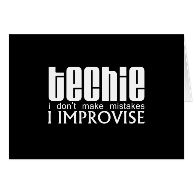 Techie improvisieren (Vorderseite (Horizontal))