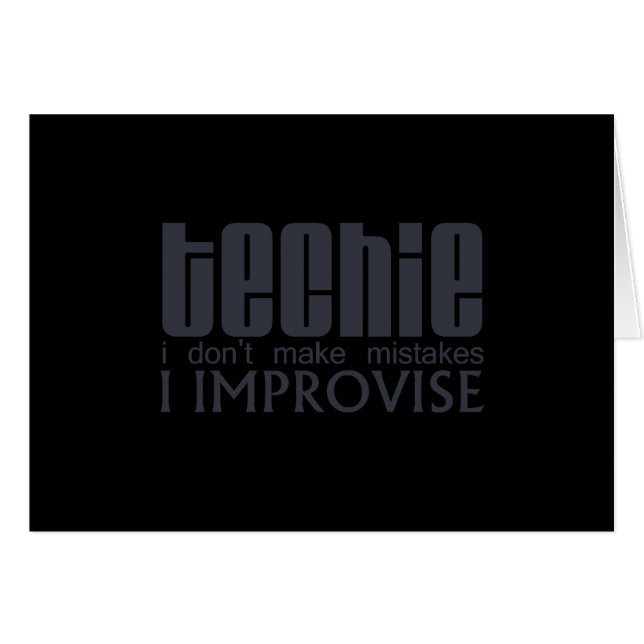 Techie improvisieren (Vorderseite (Horizontal))