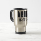 Techie improvisieren reisebecher (Vorderseite Links)