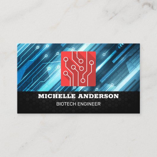 Techie-Logo | Schaltmodule Visitenkarte (Vorderseite)