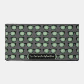 Techie Nerd Custom Funny Text - Brillenmuster Schreibtischunterlage (Vorderseite)