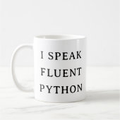 Techie Python Tasse - Ich spreche Fluent Python Gi (Links)