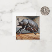 Techline Käfer-Grußkarte Mitteilungskarte (Vorderseite/Rückseite Beispiel)