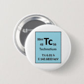 Technetium-99m Button (Vorne & Hinten)
