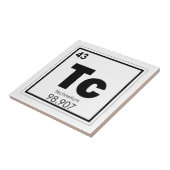 Technetium-Symbol für chemische Elemente Fliese (Seite)