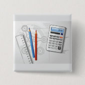 Technical Drawing Office Supplies Button (Vorderseite)