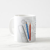 Technical Drawing Office Supplies Kaffeetasse (Vorderseite Links)