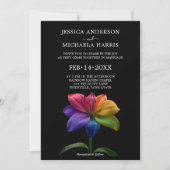 🌈 Technicolor Eheversprechen Hochzeit Einladung (Vorderseite)