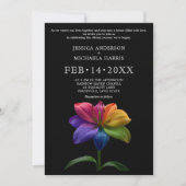 🌈 Technicolor Eheversprechen Hochzeit Einladung (Vorderseite)