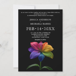 🌈 Technicolor Eheversprechen Hochzeit Einladung