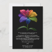 🌈 Technicolor Eheversprechen Hochzeit Einladung (Rückseite)