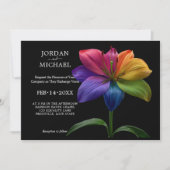 🌈 Technicolor Eheversprechen Hochzeit Einladung (Vorderseite)